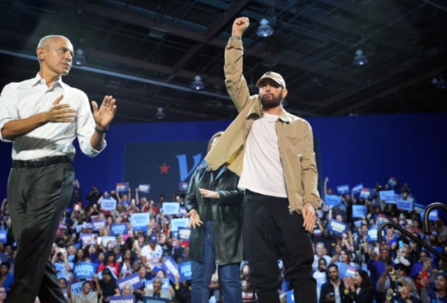 Eminem Endorses Kamala Harris at Rally