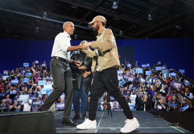 Eminem Endorses Kamala Harris at Rally